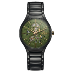 RADO TRUE ROUND AUTOMATIC OPEN HEART - BLACK GREEN