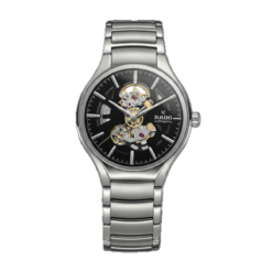 RADO TRUE ROUND AUTOMATIC OPEN HEART - SILVER BLACK