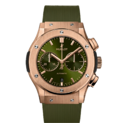 HUBLOT CLASSIC FUSION CHRONOGRAP KING GOLD GREEN