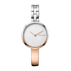 CALVIN KLIEN WOMEN ROUND DUAL TONE WATCH
