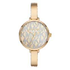MICHAEL KORS NAIA GOLD-TONE LOGO WATCH